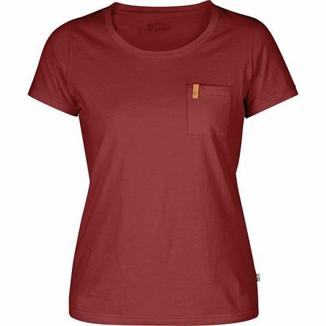 Fjallraven Övik T-Shirt Red Singapore For Women (SG-736233)